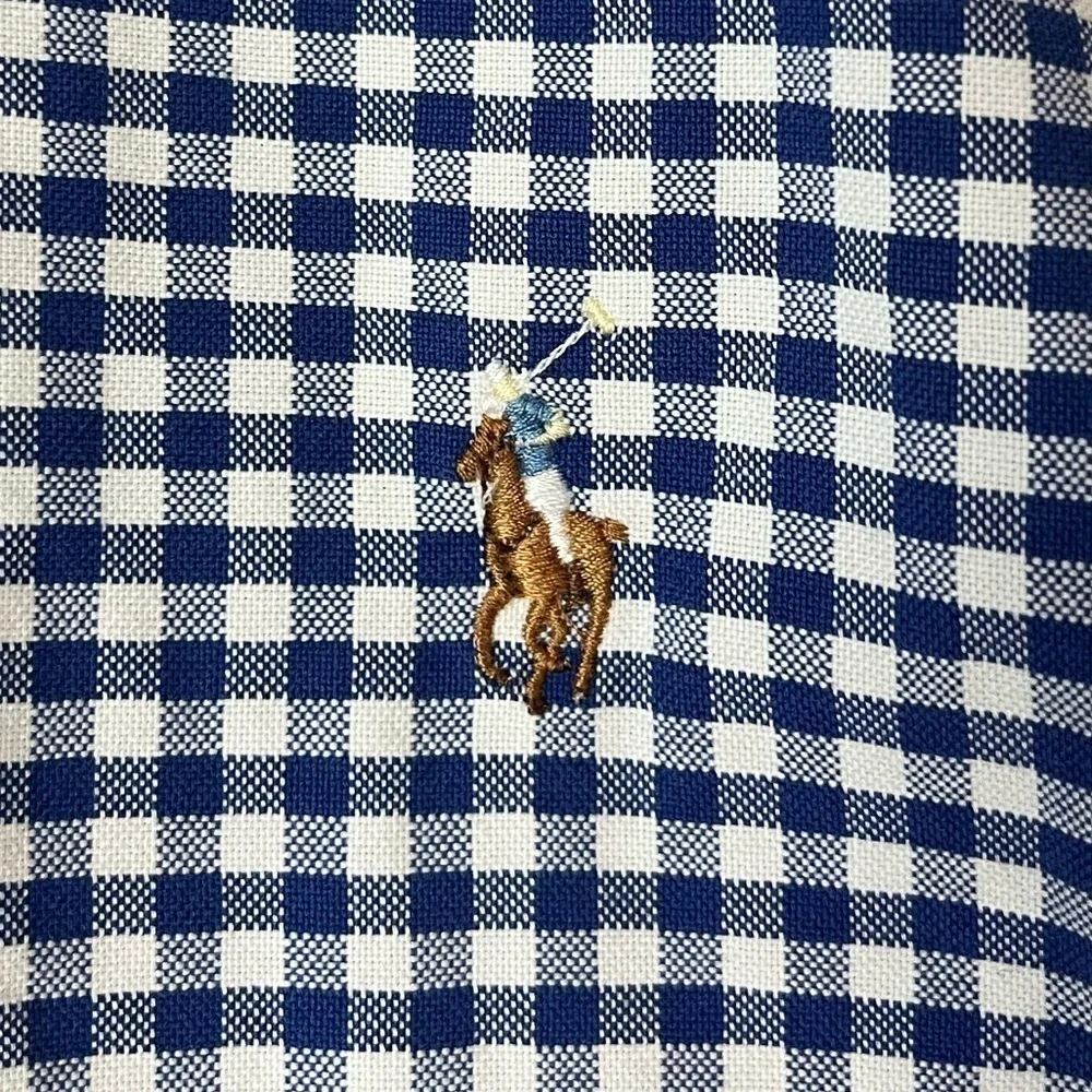 Ralph Lauren Blue Gingham Oxford Shirt XXL
